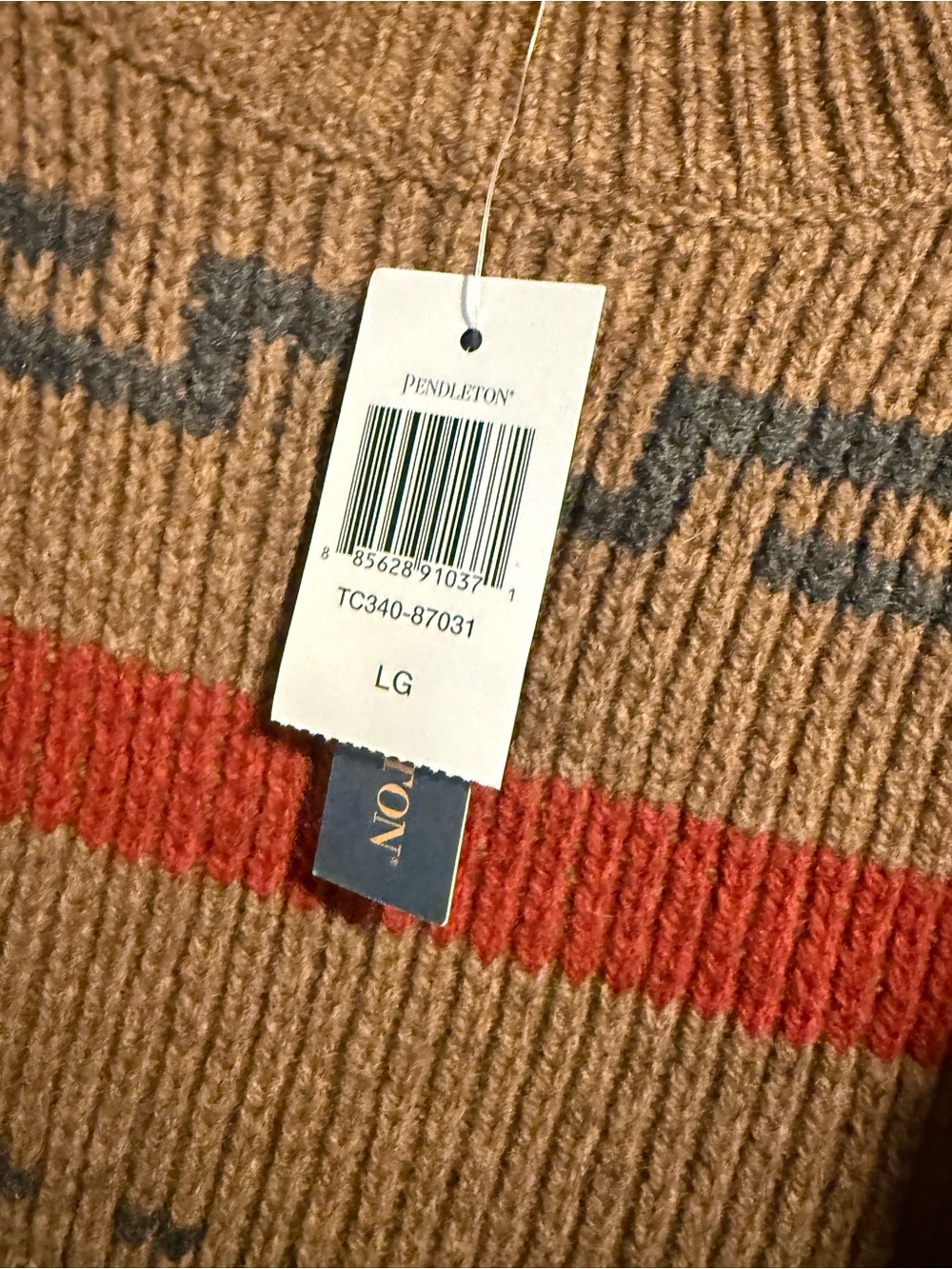 Pendleton Westerly Wool Sweater NWT L - Picture 3 of 3